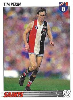 1993 Select AFL #37 Tim Pekin Front